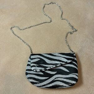 Vintage 90s zebra crossbody bag